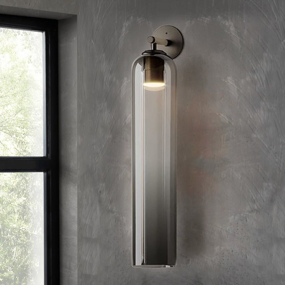 Clear Column Wall Light