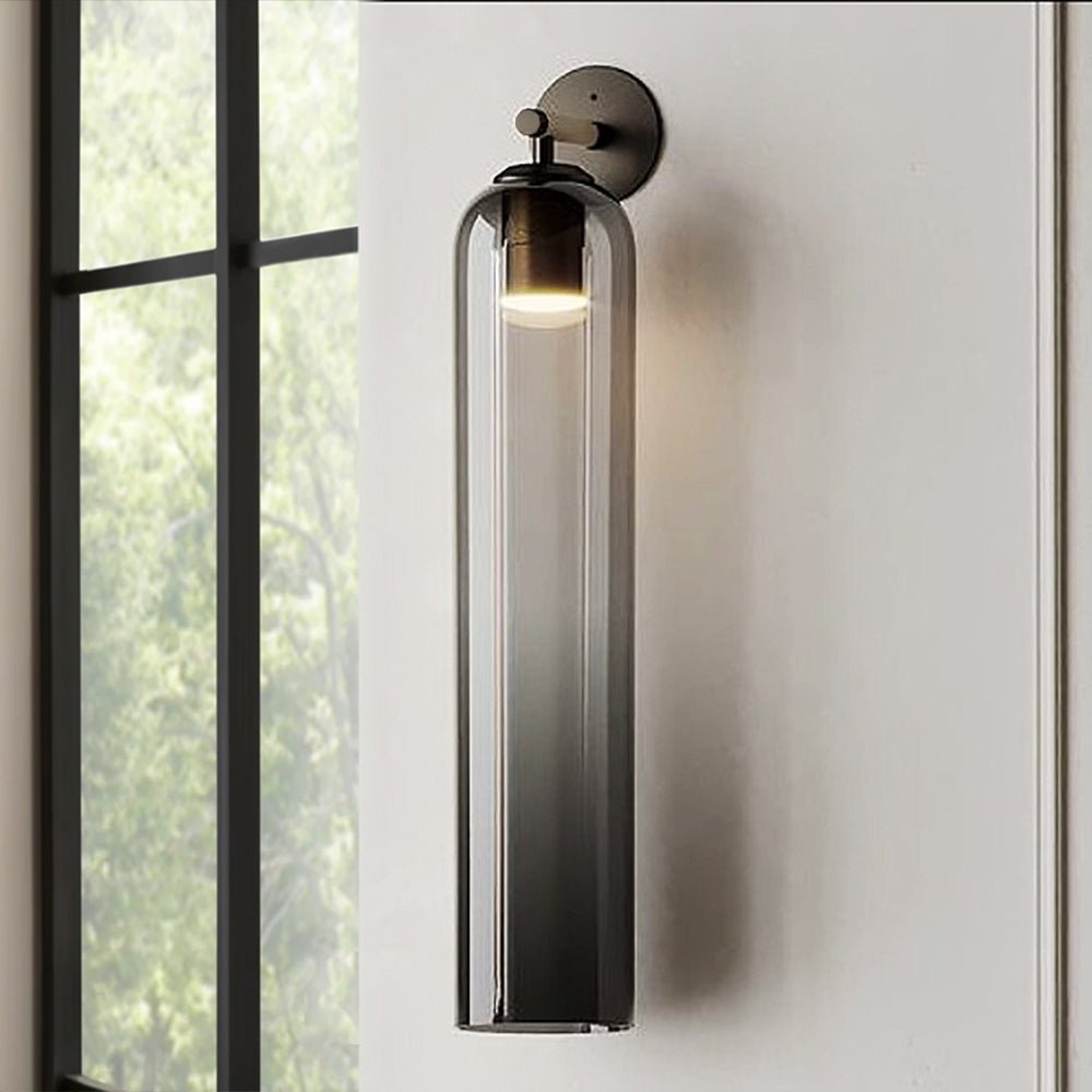 Clear Column Wall Light