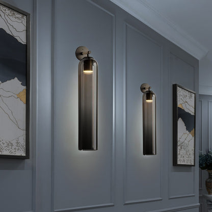 Clear Column Wall Light