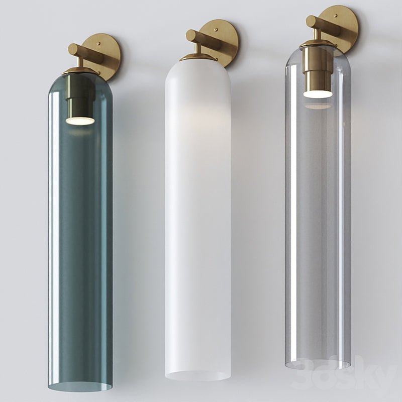 Clear Column Wall Light
