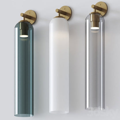 Clear Column Wall Light