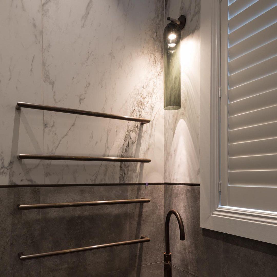 Clear Column Wall Light