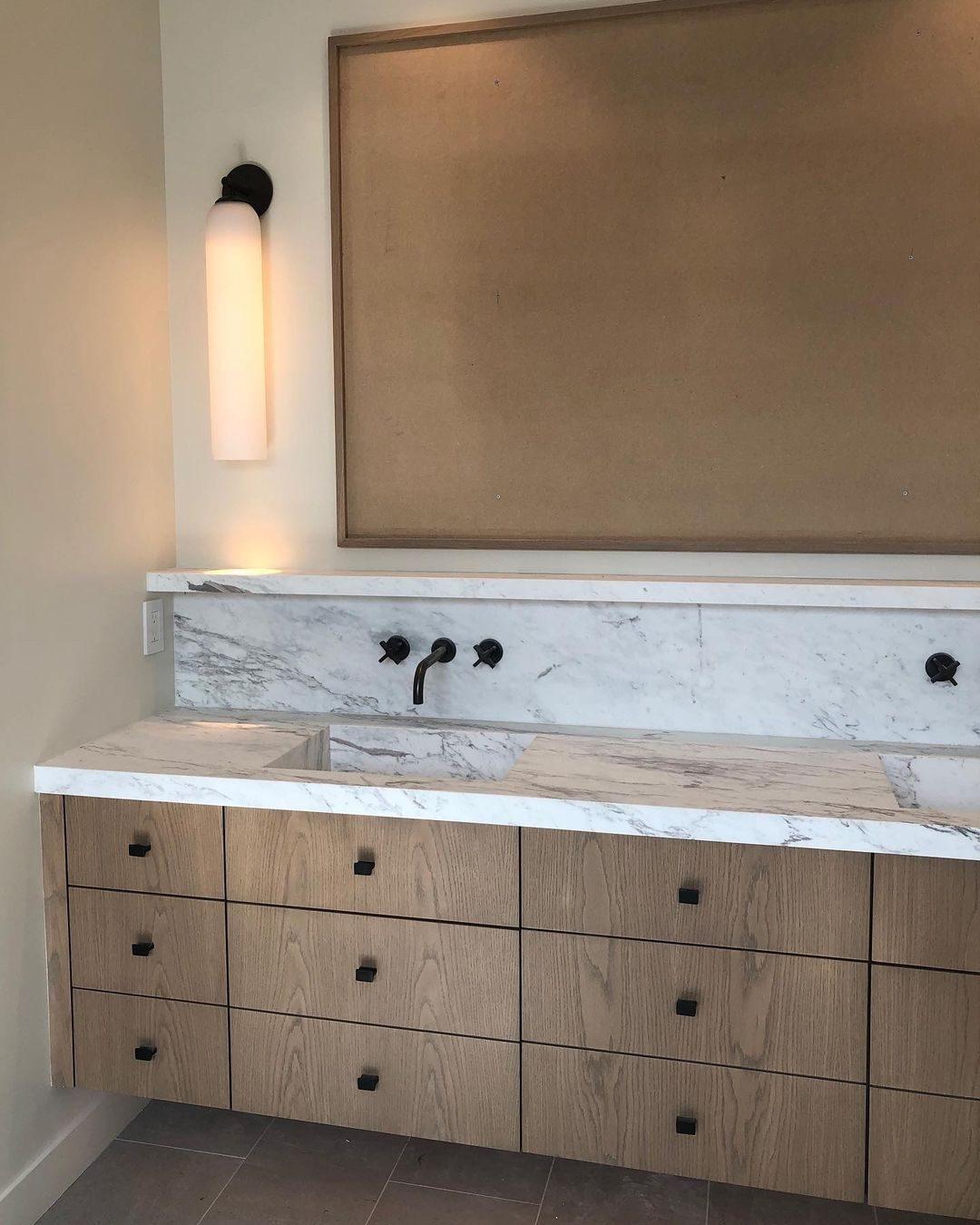 Clear Column Wall Light