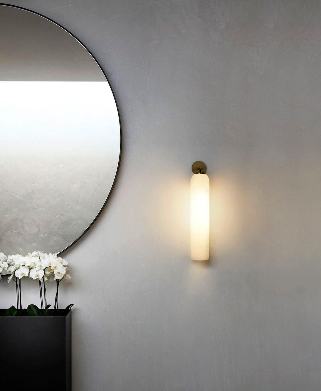 Clear Column Wall Light