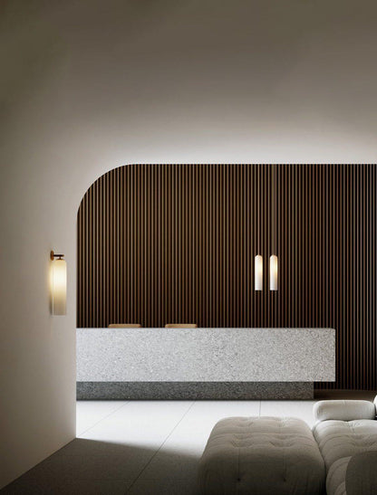 Clear Column Wall Light