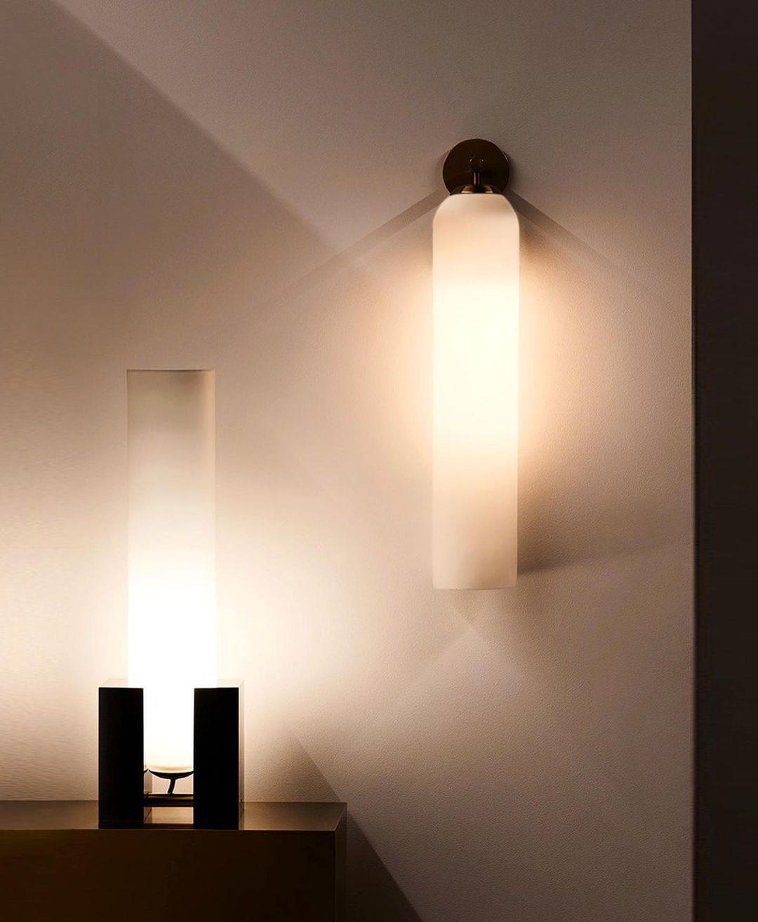 Clear Column Wall Light