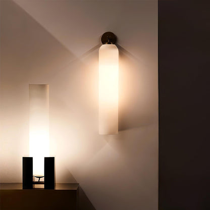 Clear Column Wall Light