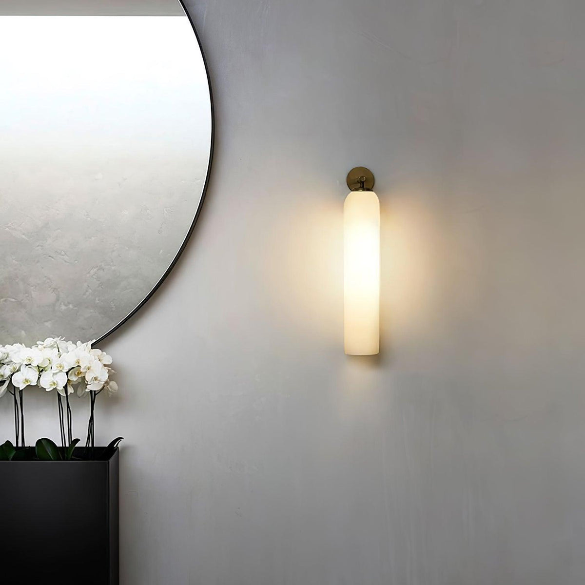 Clear Column Wall Light
