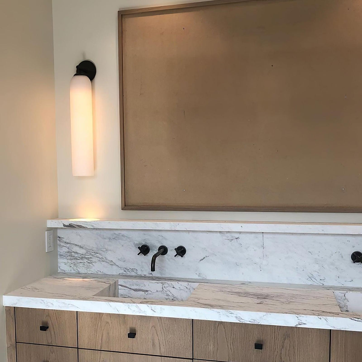 Clear Column Wall Light