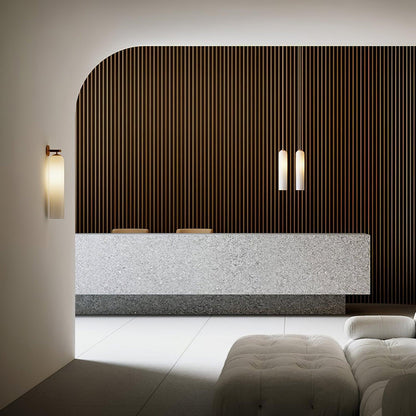 Clear Column Wall Light