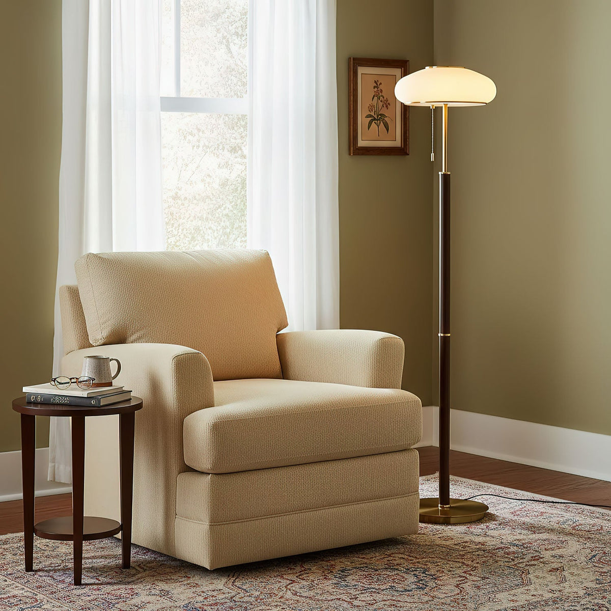 Reed Canopy Floor Lamp