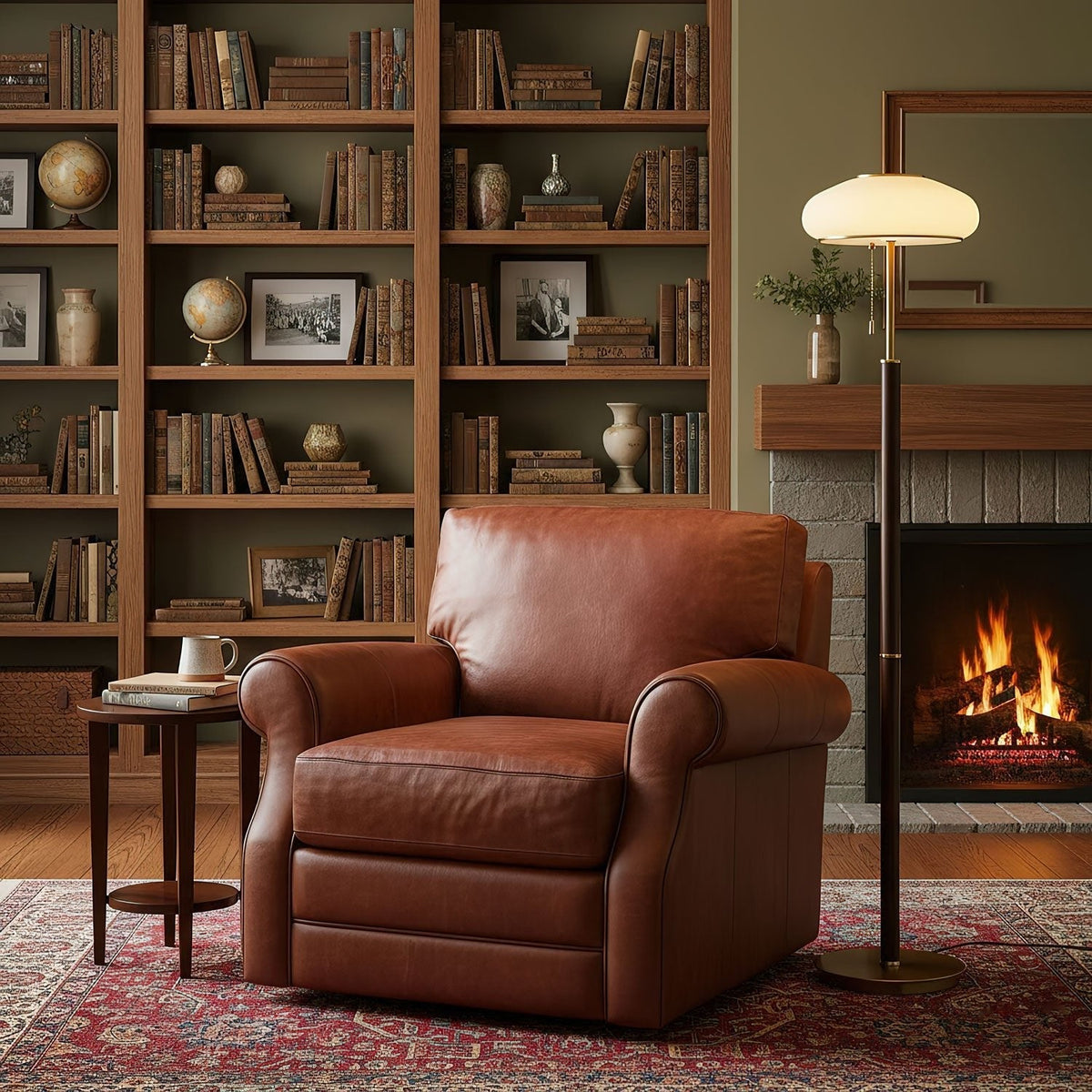Reed Canopy Floor Lamp