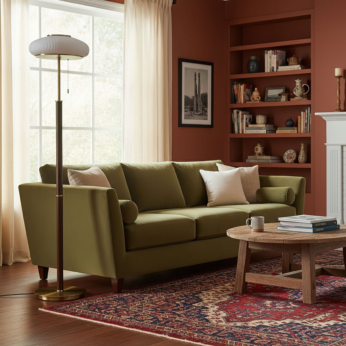 Reed Canopy Floor Lamp
