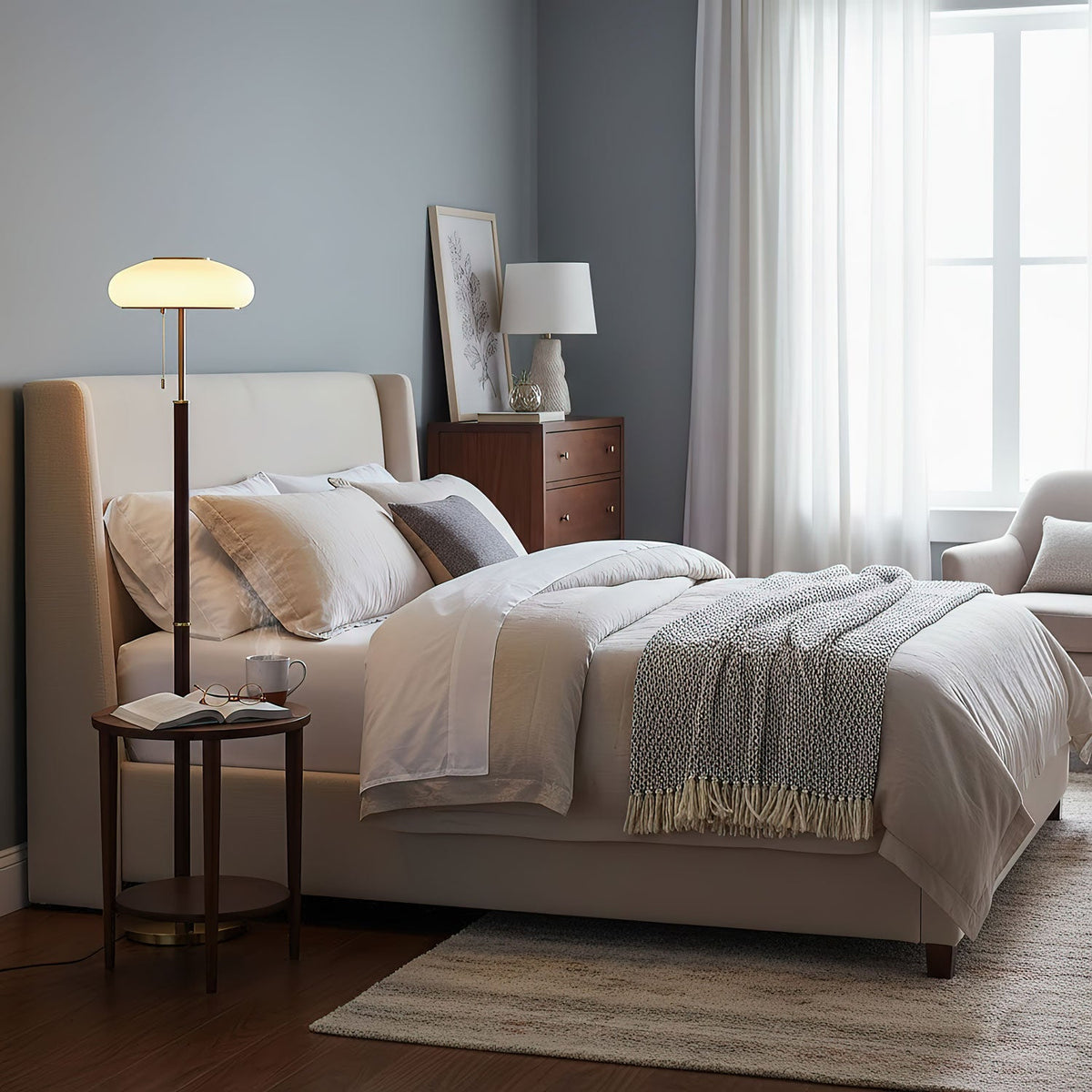 Reed Canopy Floor Lamp