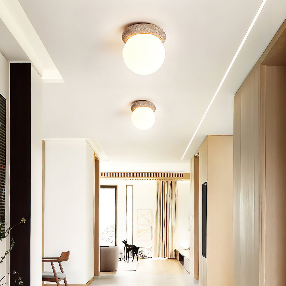 Cove Orb Ceiling Light