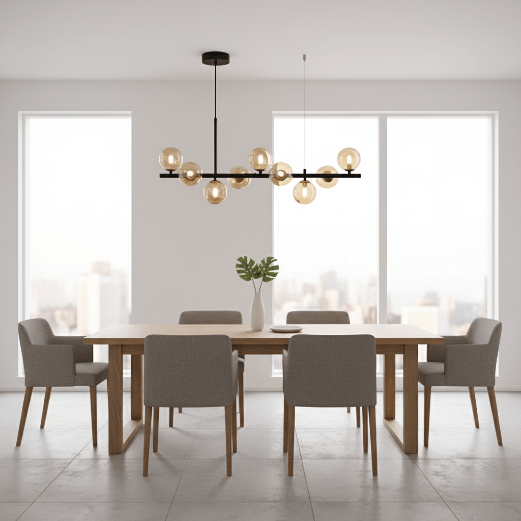 Smoke Linear Chandelier