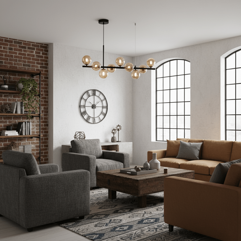 Smoke Linear Chandelier