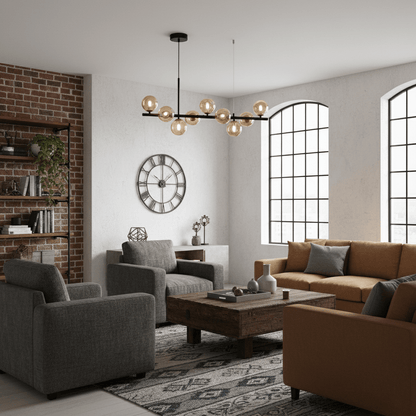 Smoke Linear Chandelier