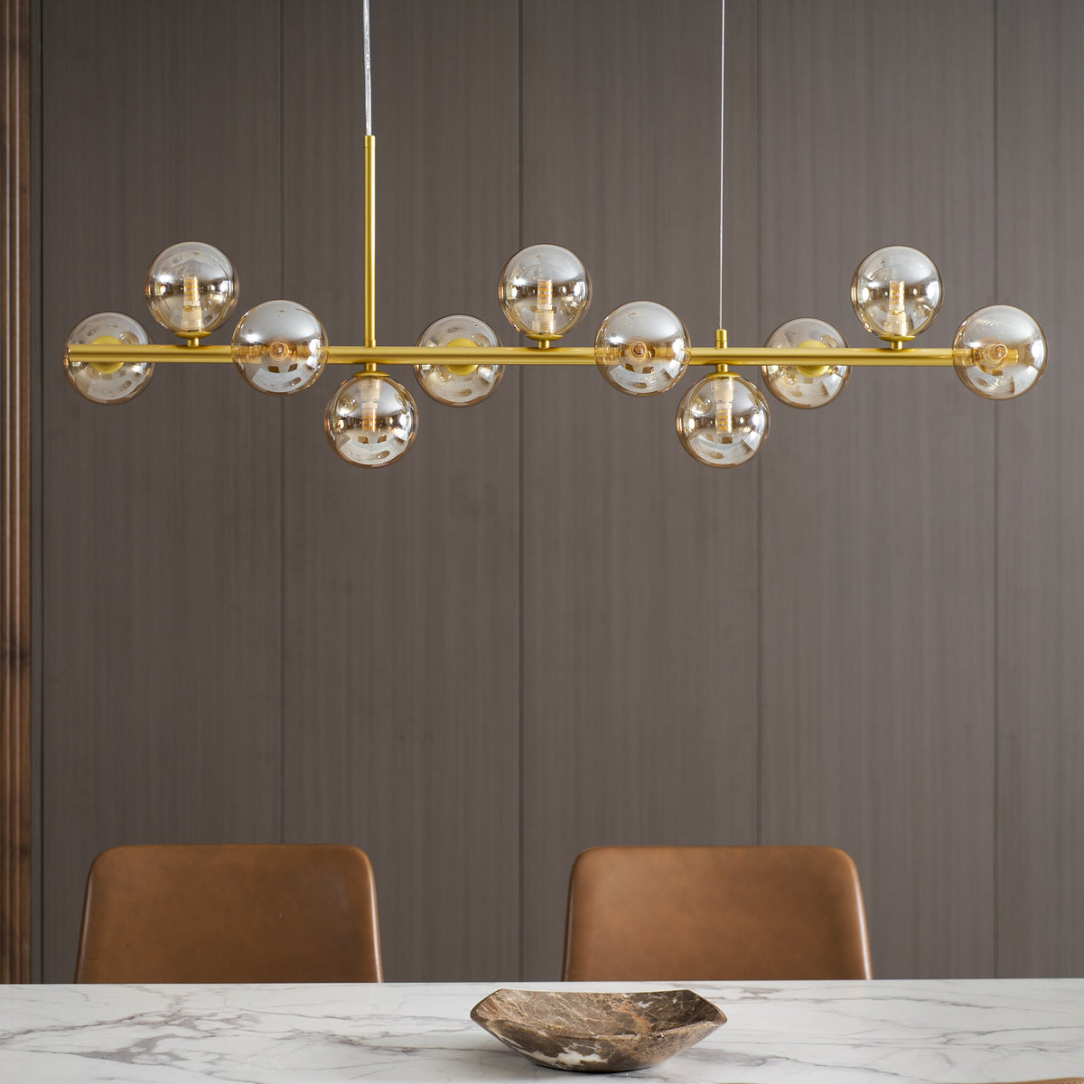 Smoke Linear Chandelier