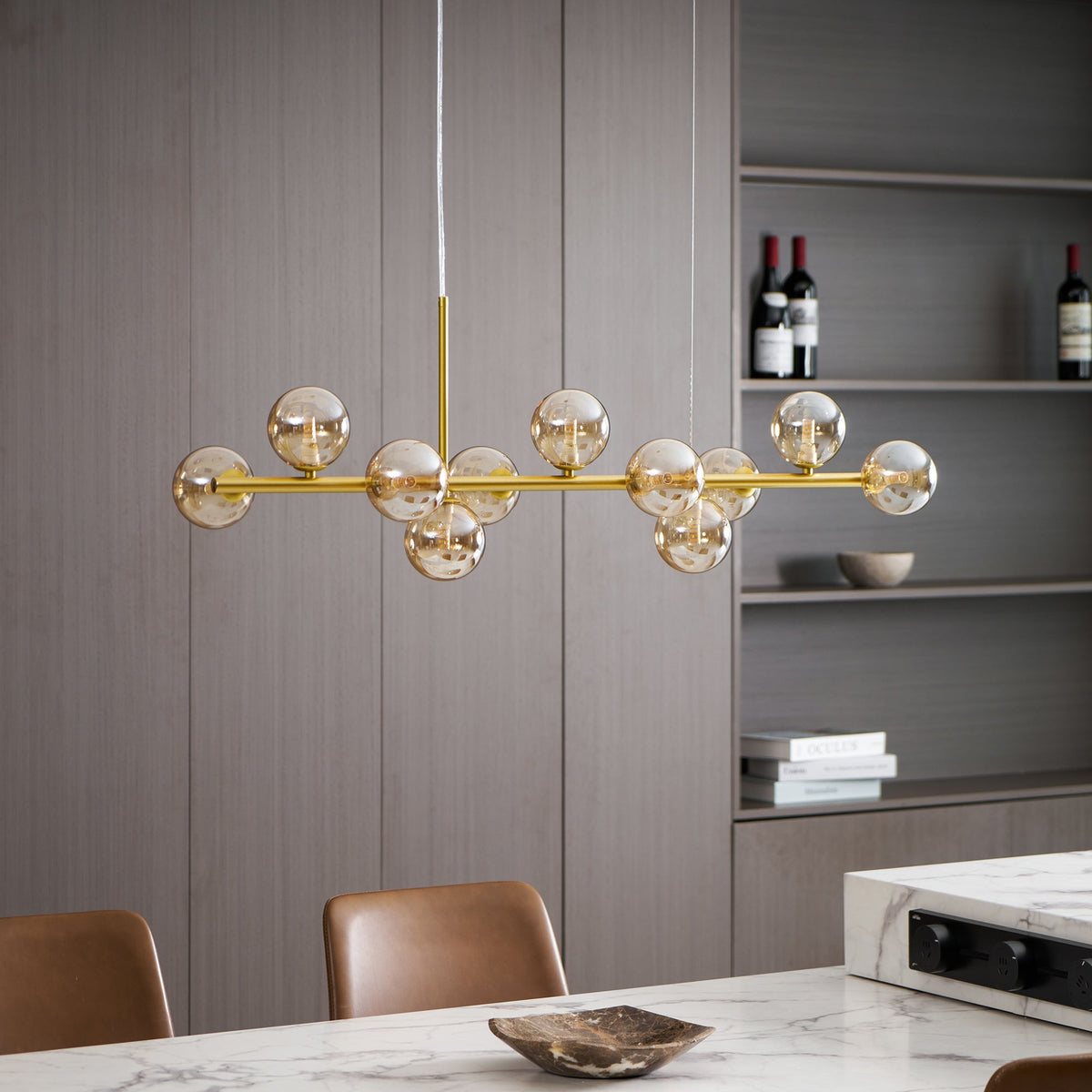 Smoke Linear Chandelier