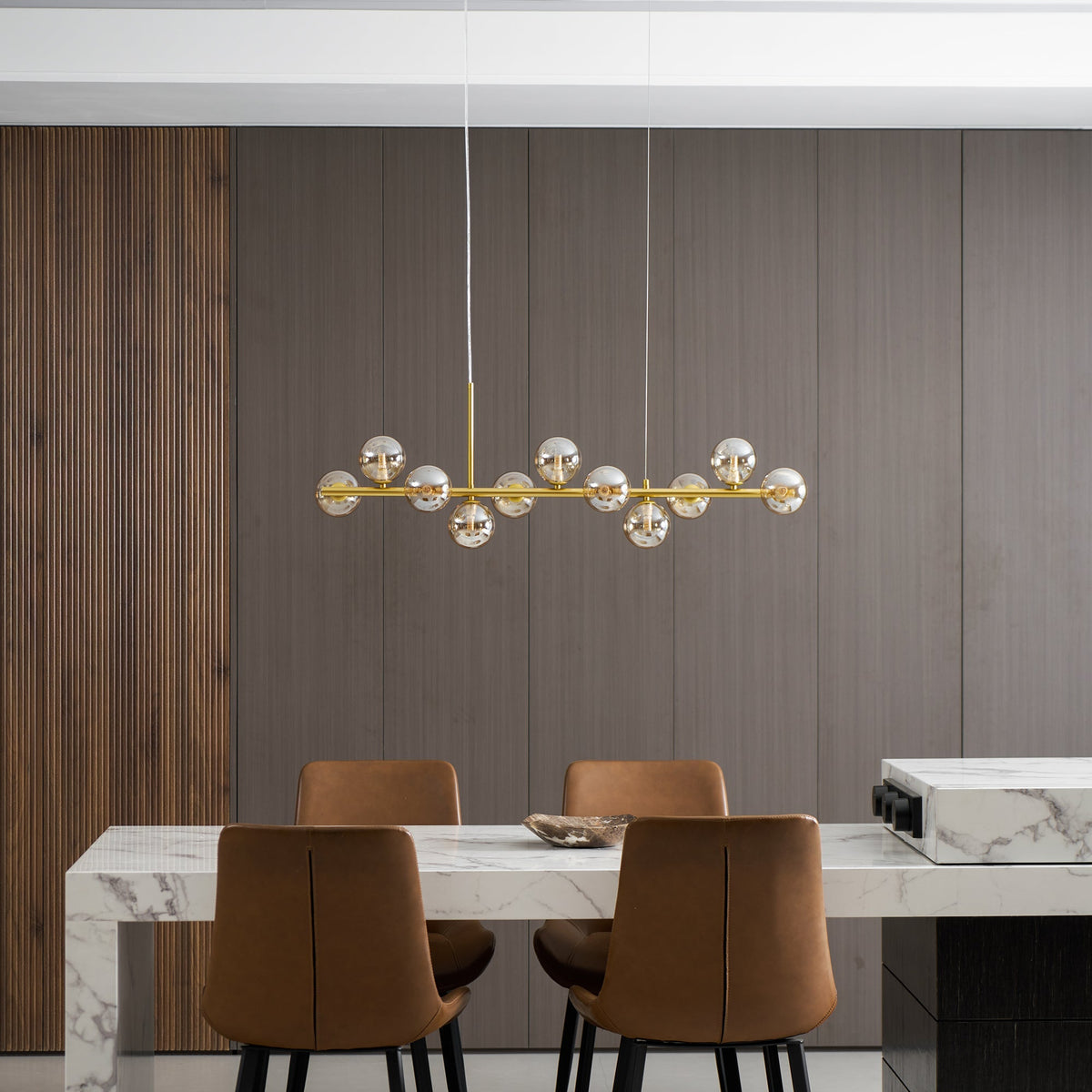 Smoke Linear Chandelier
