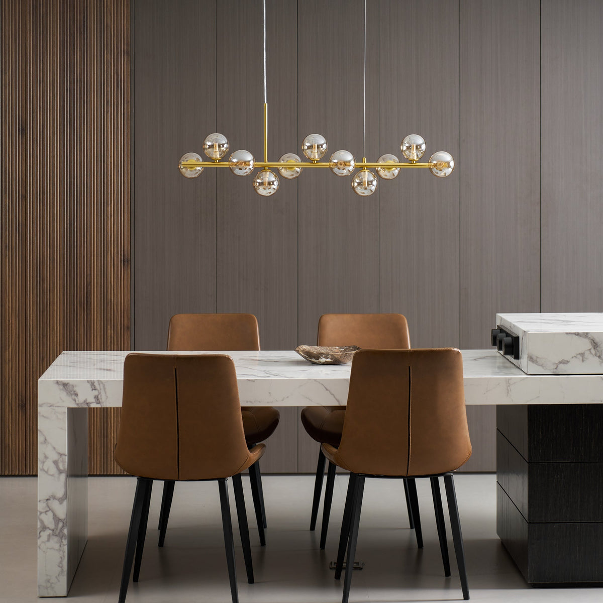 Smoke Linear Chandelier