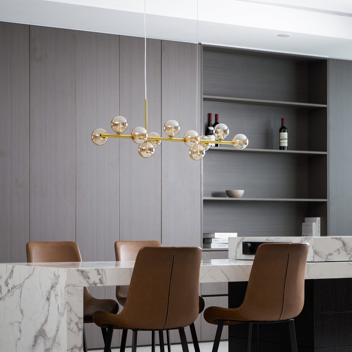 Smoke Linear Chandelier