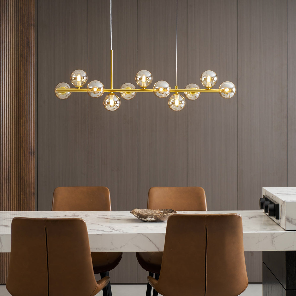 Smoke Linear Chandelier