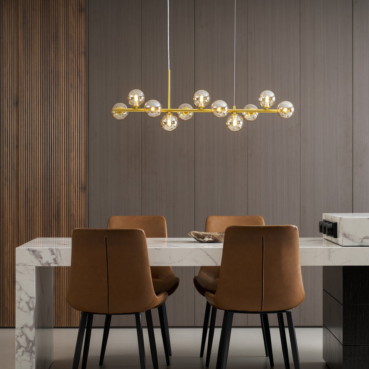 Smoke Linear Chandelier