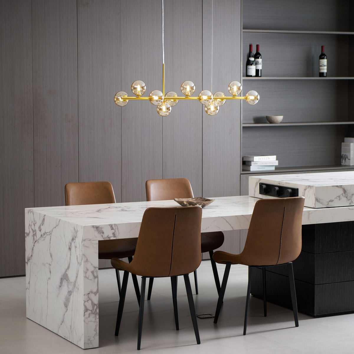 Smoke Linear Chandelier