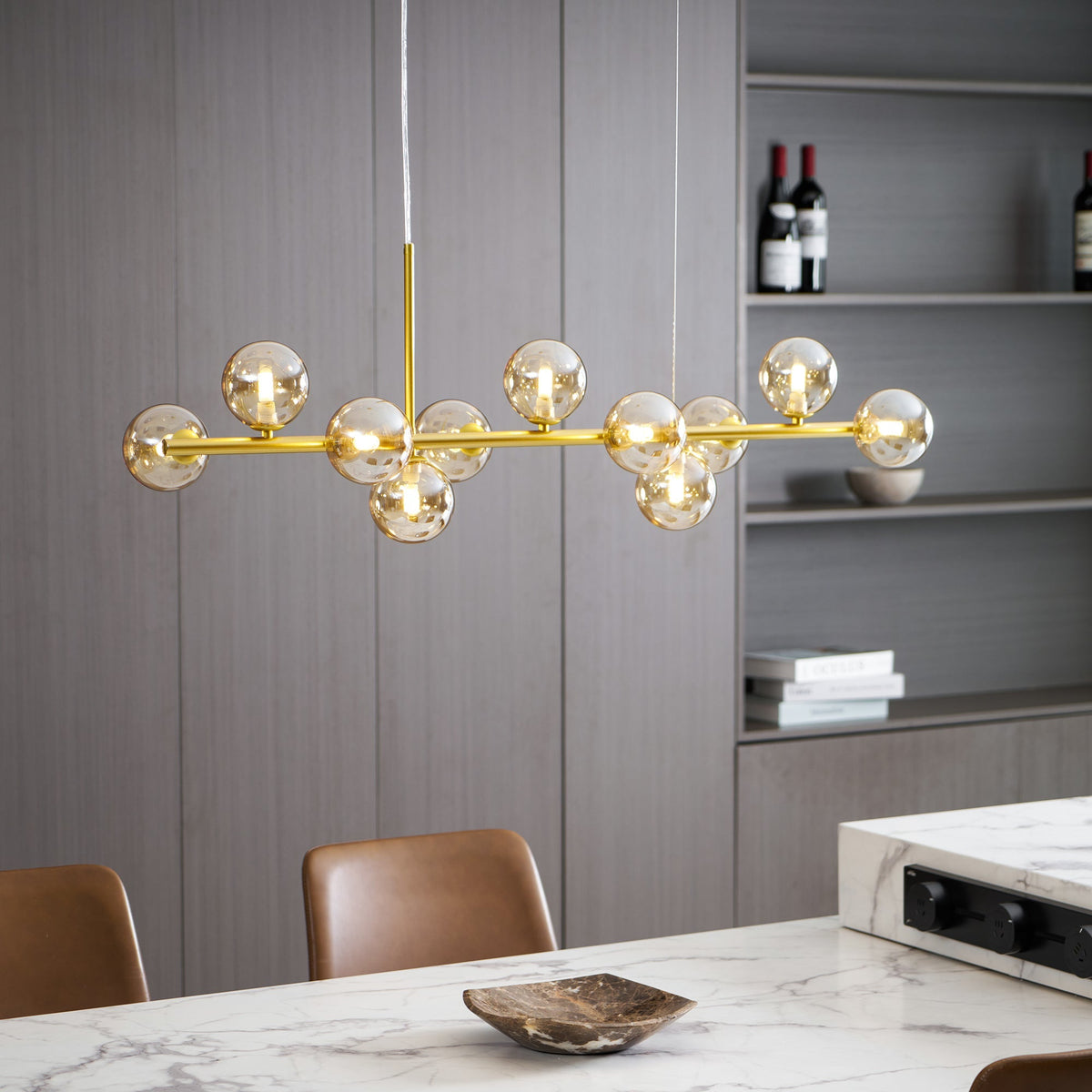 Smoke Linear Chandelier