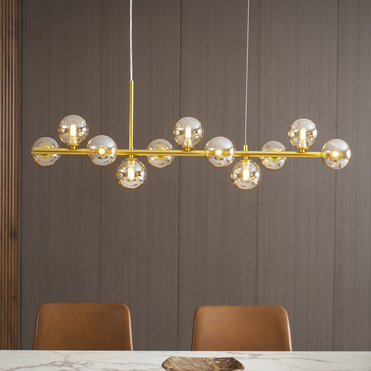 Smoke Linear Chandelier