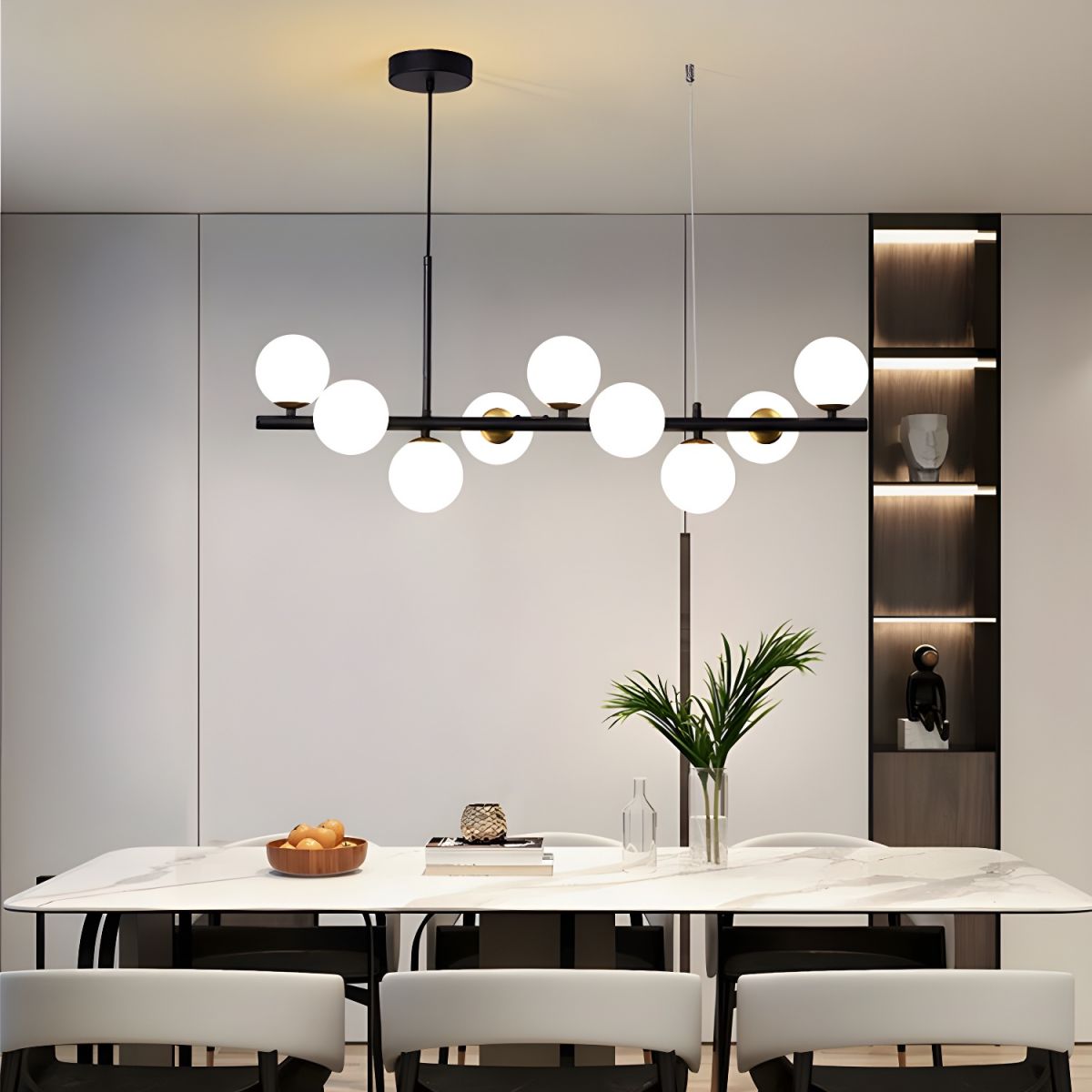 Smoke Linear Chandelier