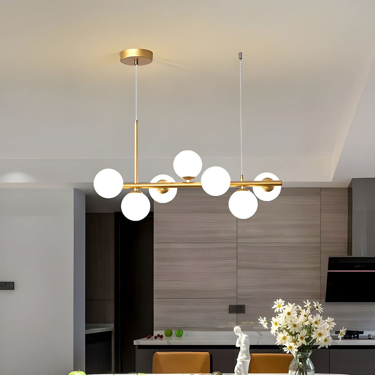 Smoke Linear Chandelier