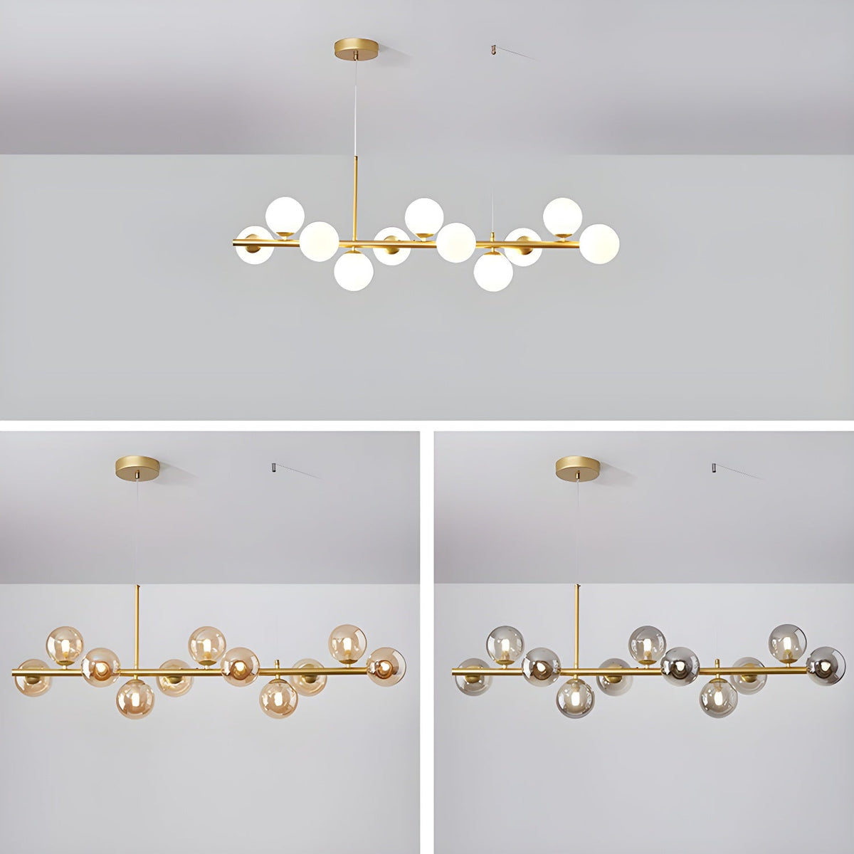 Smoke Linear Chandelier