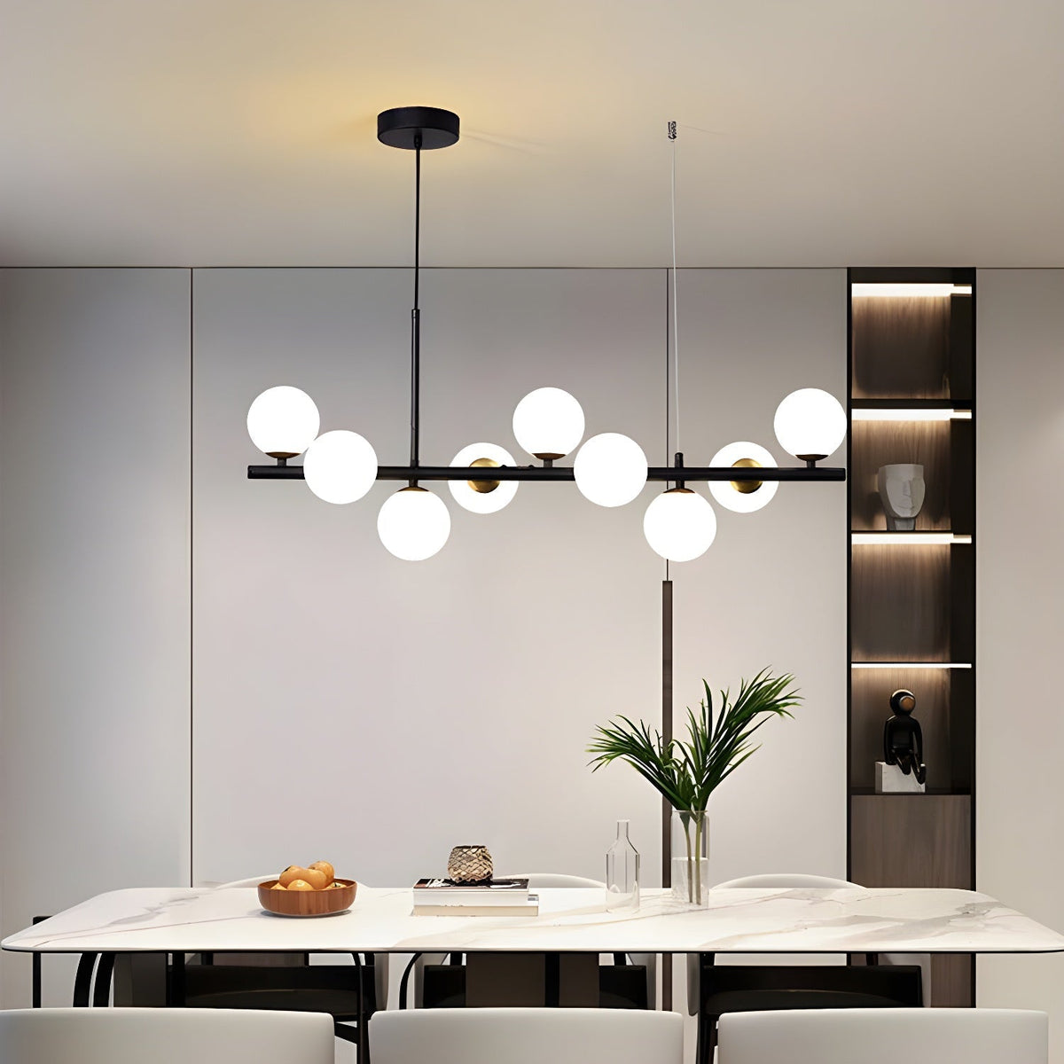 Smoke Linear Chandelier