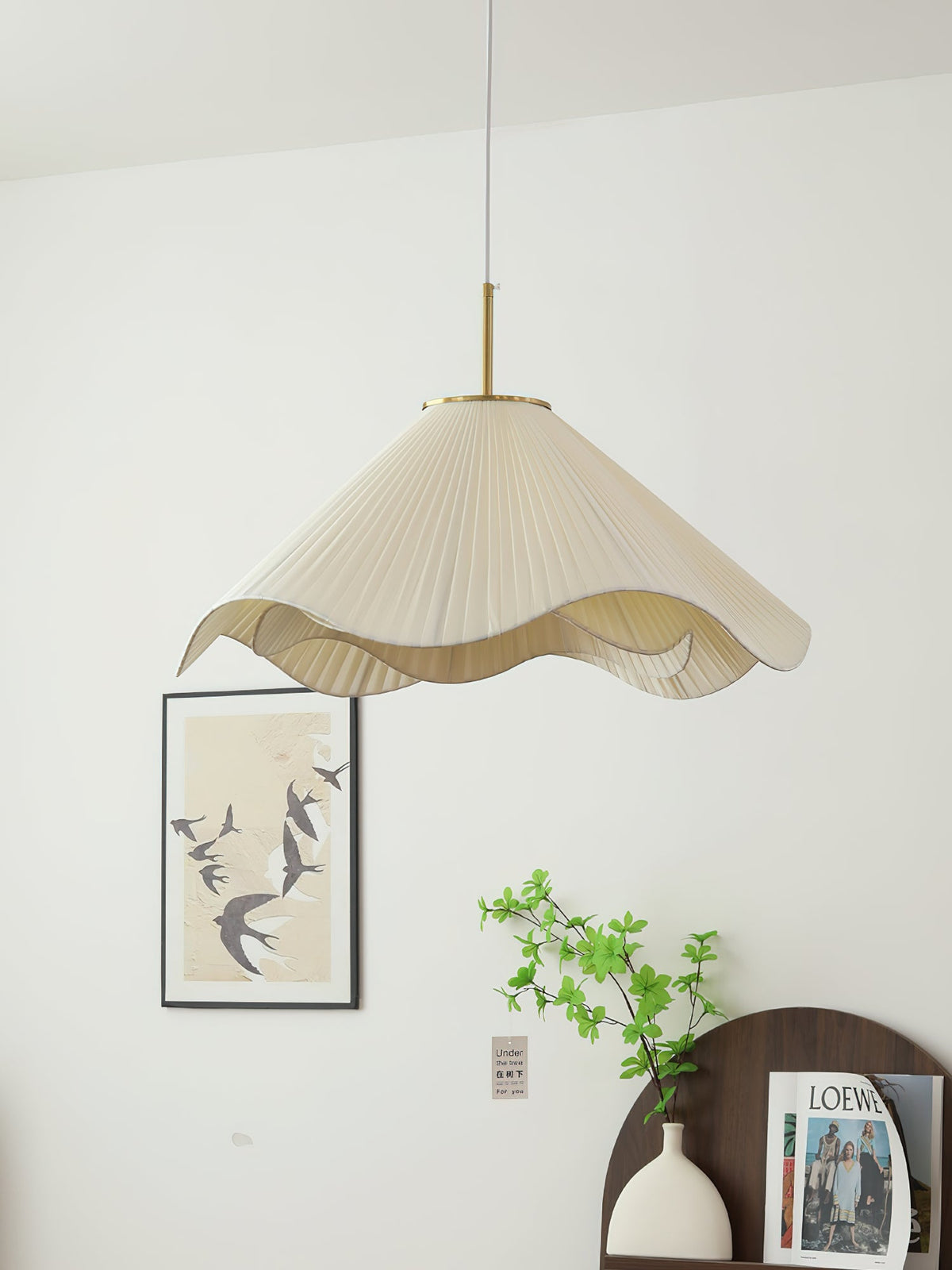 Fold Fabric Pendant Light