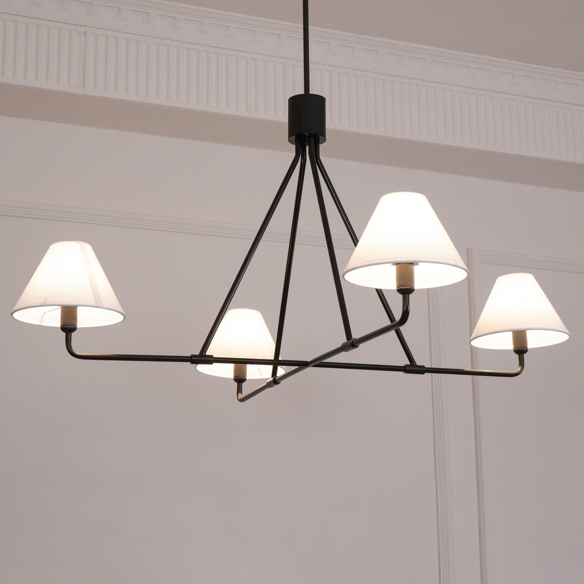 Angle Fabric Chandelier