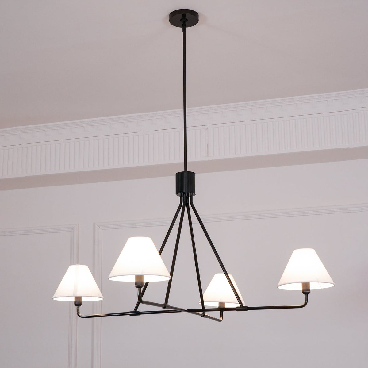 Angle Fabric Chandelier
