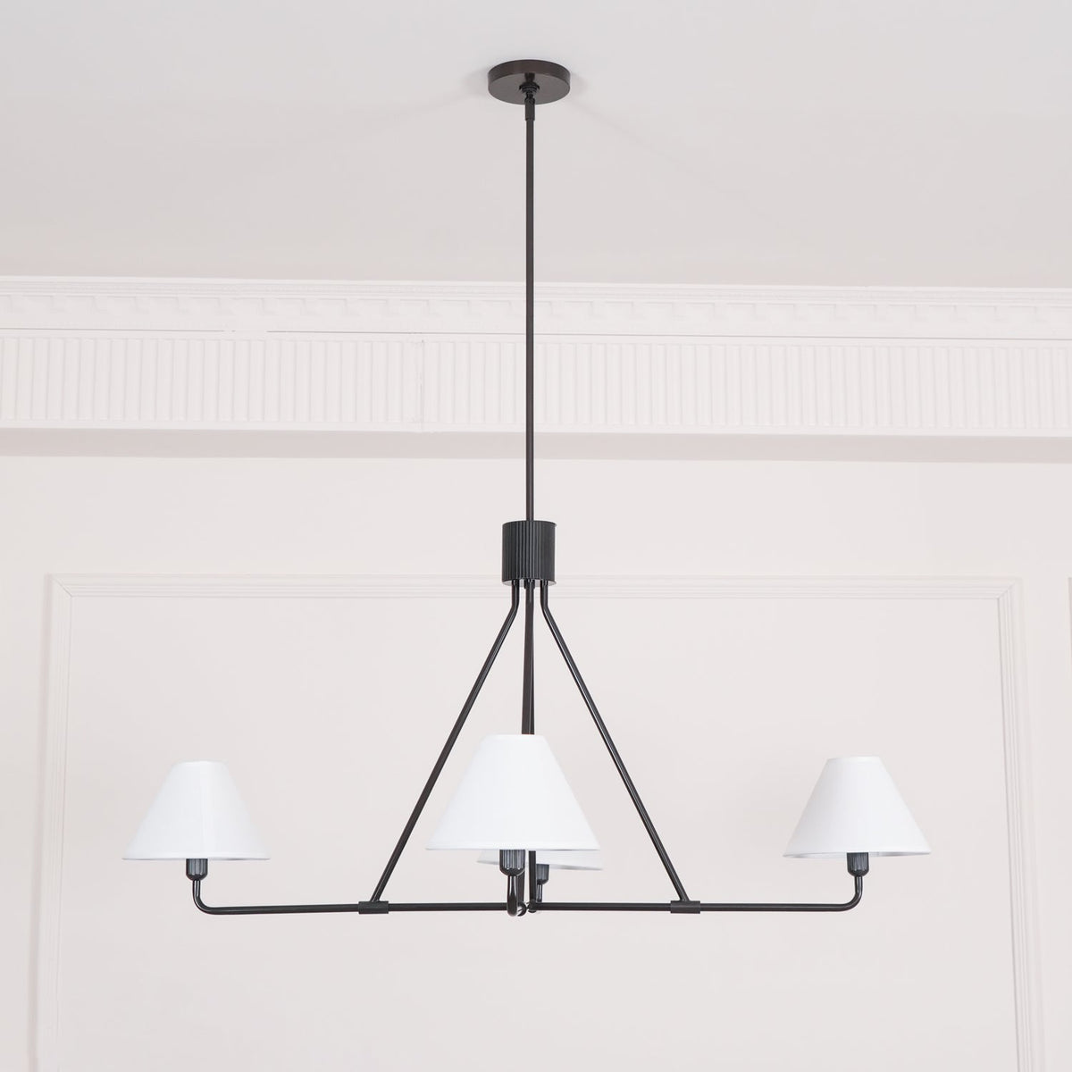 Angle Fabric Chandelier