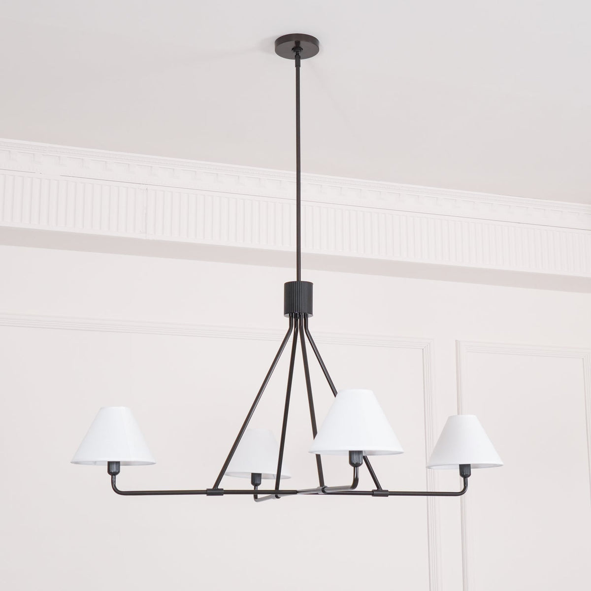 Angle Fabric Chandelier