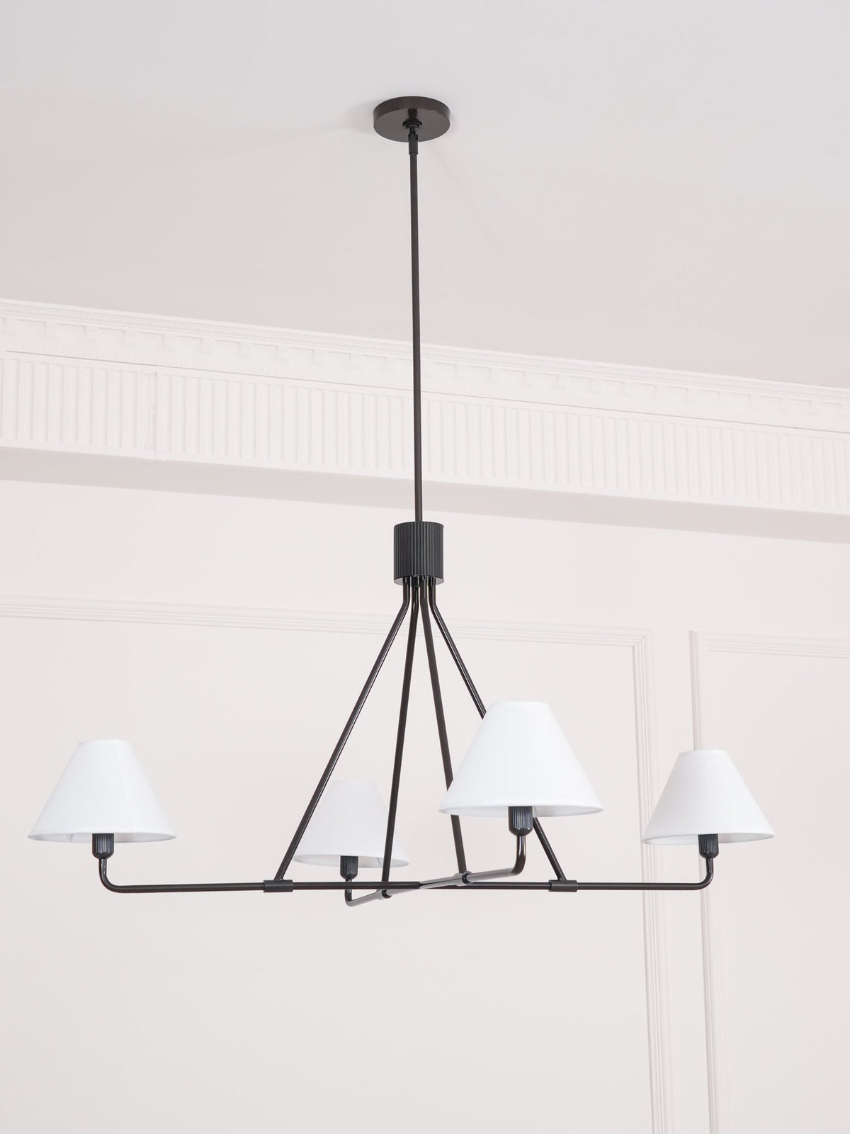 Angle Fabric Chandelier