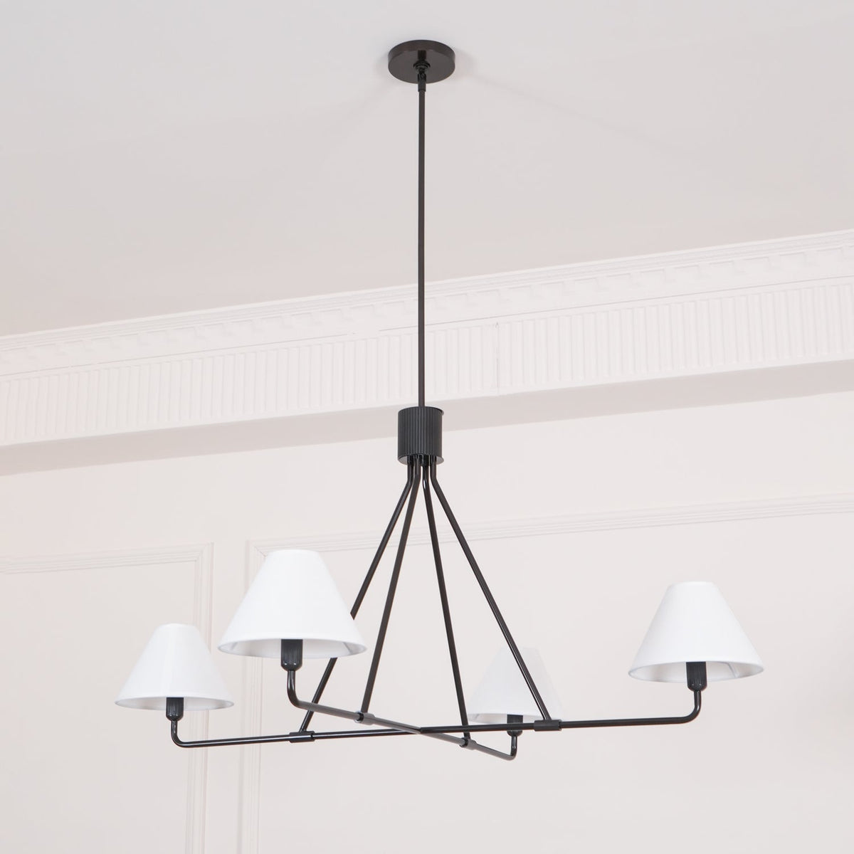 Angle Fabric Chandelier