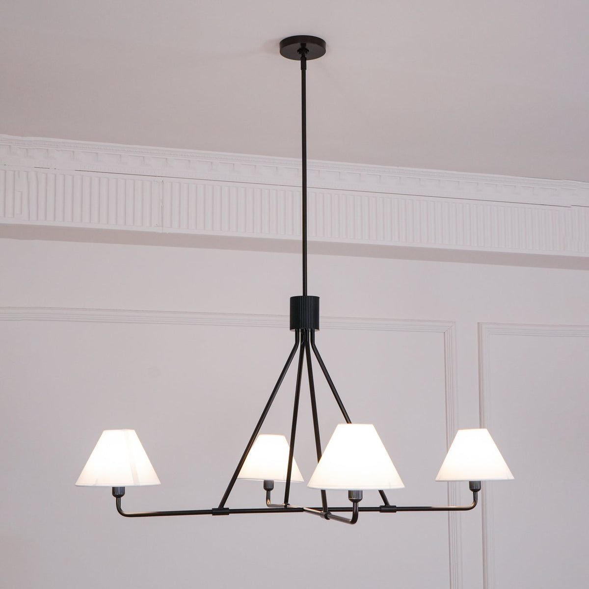 Angle Fabric Chandelier