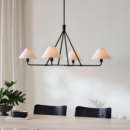 Angle Fabric Chandelier