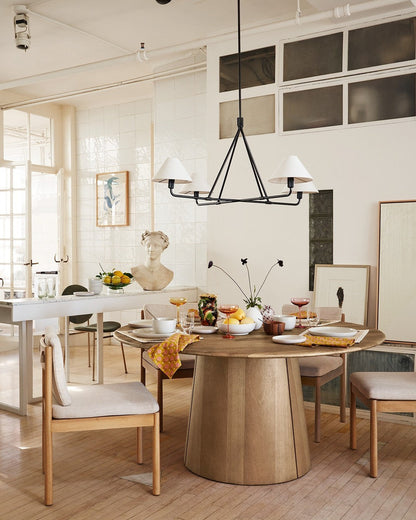 Angle Fabric Chandelier
