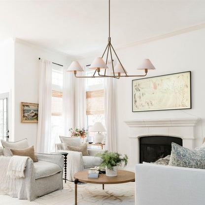 Angle Fabric Chandelier