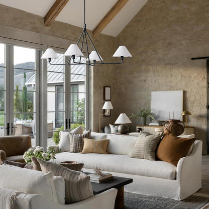 Angle Fabric Chandelier
