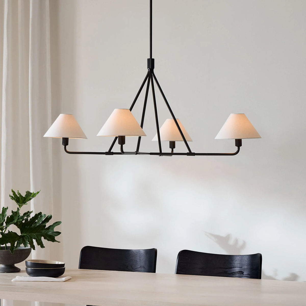 Angle Fabric Chandelier