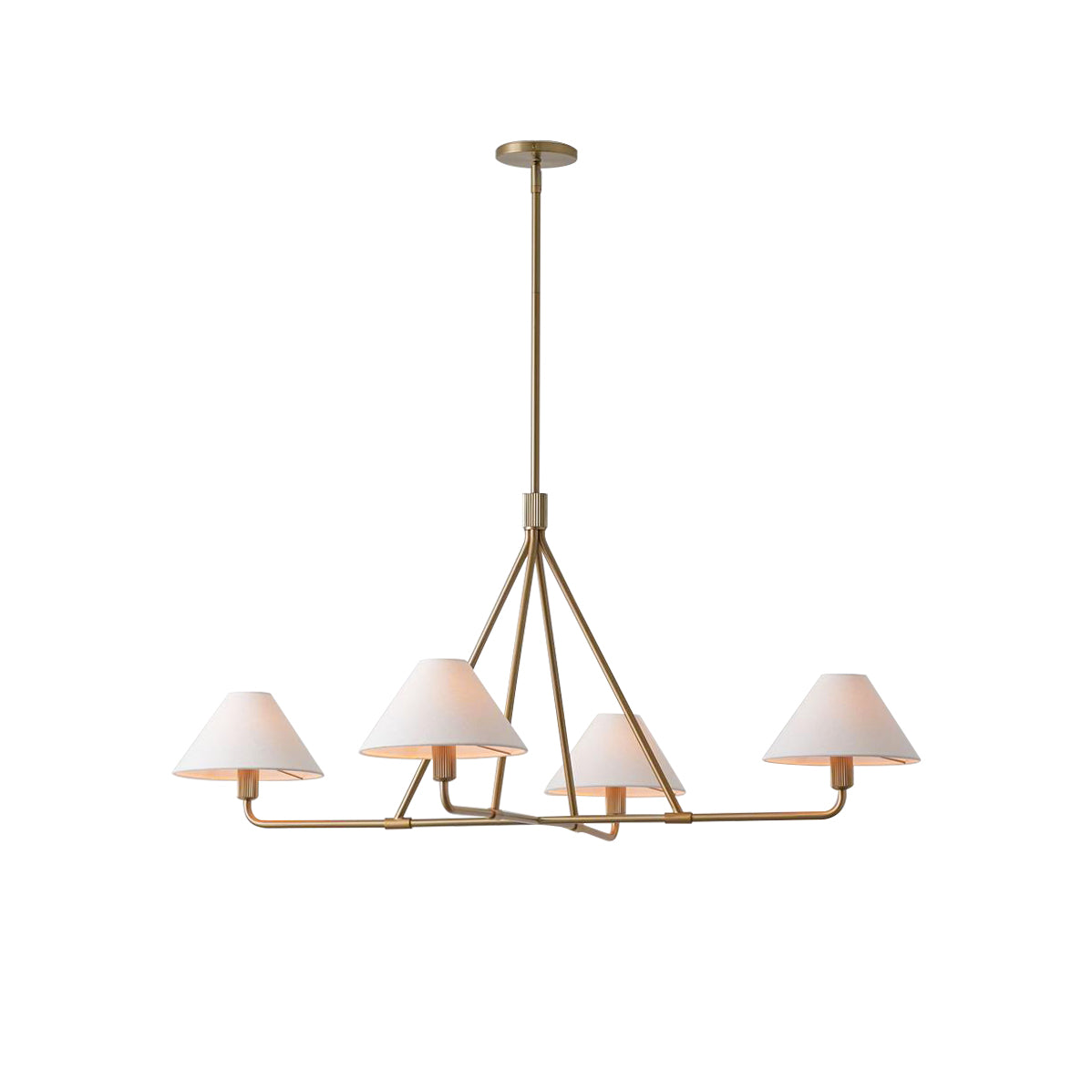 Angle Fabric Chandelier